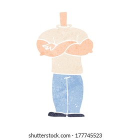 cartoon body with folded arms (mix and match cartoons or add own photos)