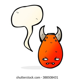 cartoon bomb with speech bubble