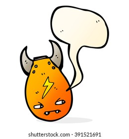 cartoon bomb with speech bubble