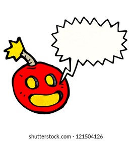 símbolo de bomba de dibujos animados