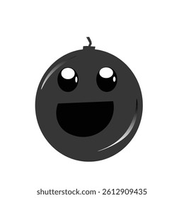 cartoon bomb vector design with white background