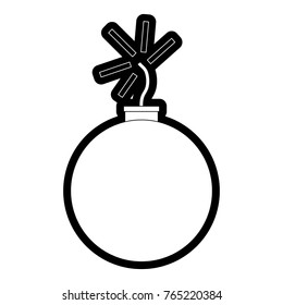 cartoon bomb  vector illustration
