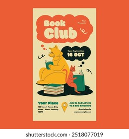 Cartoon Book Club Social Media Story