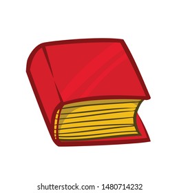 Cartoon book of spells. Vector illustration