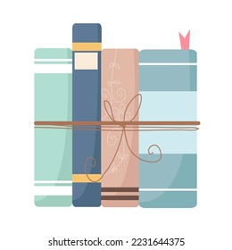 Cartoon Book Vector Illustration. Flat style modern vector illustration isolated on white background