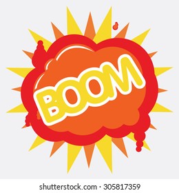 cartoon - boom (Comic book explosion)