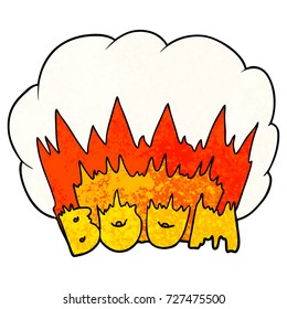 cartoon boom explosion