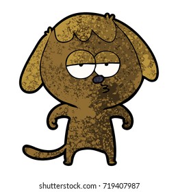perro aburrido de dibujos animados
