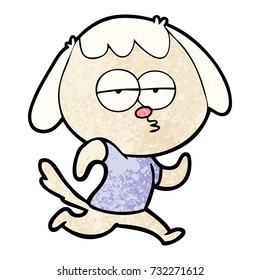 cartoon bored dog