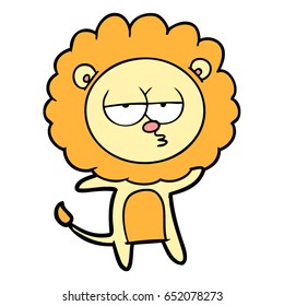 león aburrido