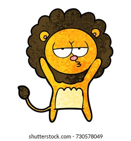 león aburrido