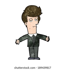 cartoon bored man