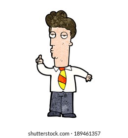 cartoon bored man asking question