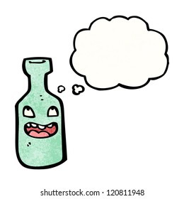 botella de dibujos animados