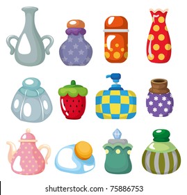 cartoon bottle icon