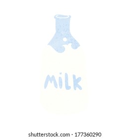cartoon bottle of milk
