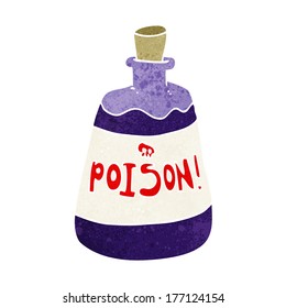 cartoon bottle of poison