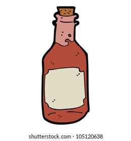 cartoon bottle of rum
