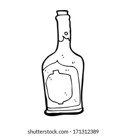 cartoon bottle of rum