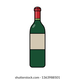 Cartoon Bottle of Wine