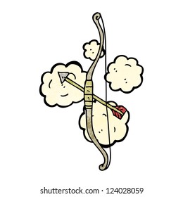 cartoon bow and arrow