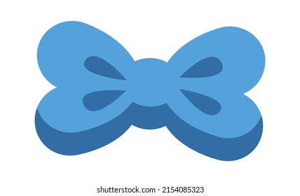 Cartoon bow icon. Vector illustration