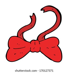 corbata de arco de dibujos animados