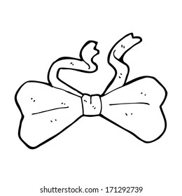 corbata de arco de dibujos animados