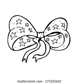 corbata de arco de dibujos animados