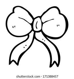 corbata de arco de dibujos animados