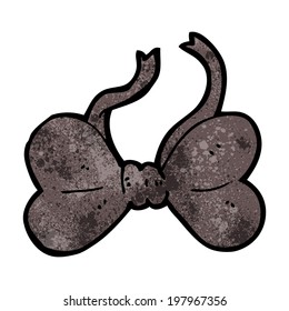 corbata de arco de dibujos animados