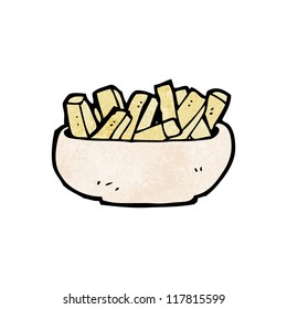 tazón de dibujos animados de fichas
