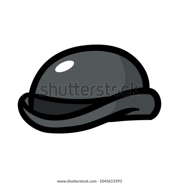 cartoon bowler hat