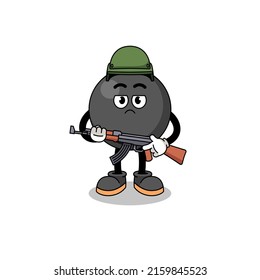 Cartoon Of Bowling Ball Soldier , Character Design