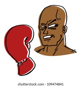 Cartoon boxer