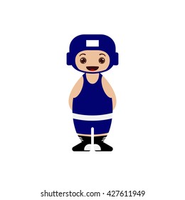 Cartoon boxer vector illustration
