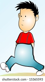 cartoon boy	