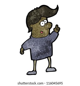 cartoon boy asking question