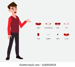 cartoon boy character with different type of facial expressions for your design, motion and animation. character for custom animation. stylized character design for animation.