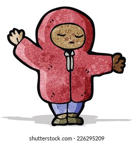 cartoon boy in coat
