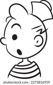 Cartoon boy doodle kawaii anime coloring page cute illustration clipart character chibi manga comic drawing line art free download