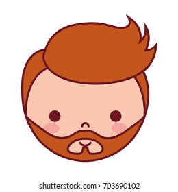 cartoon boy face icon