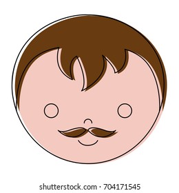 cartoon boy face icon