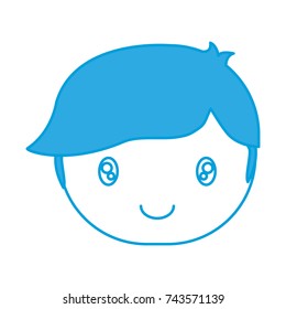 cartoon boy face icon