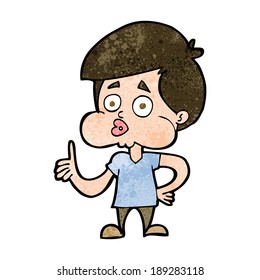 cartoon boy giving thumbs up