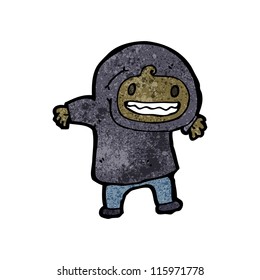 cartoon boy in hooded sweatshirt