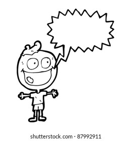 caricaturista con gran sonrisa
