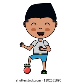 cartoon boy icon