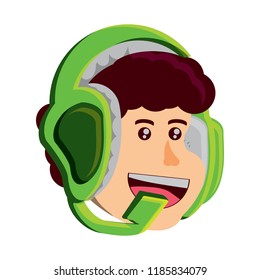 cartoon boy icon