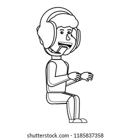 cartoon boy icon